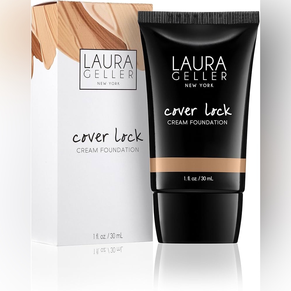 Laura Geller Cover Lock Cream Foundation Deep Full Coverage NWT 1 oz